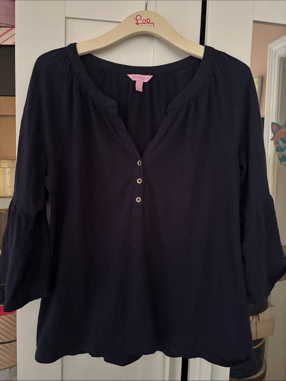 Lilly Pulitzer Bell Sleeve Top